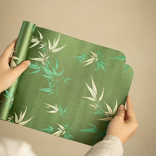 新中式云锦双面织锦茶席茶桌禅意干泡席简约茶台防水茶杯垫桌旗