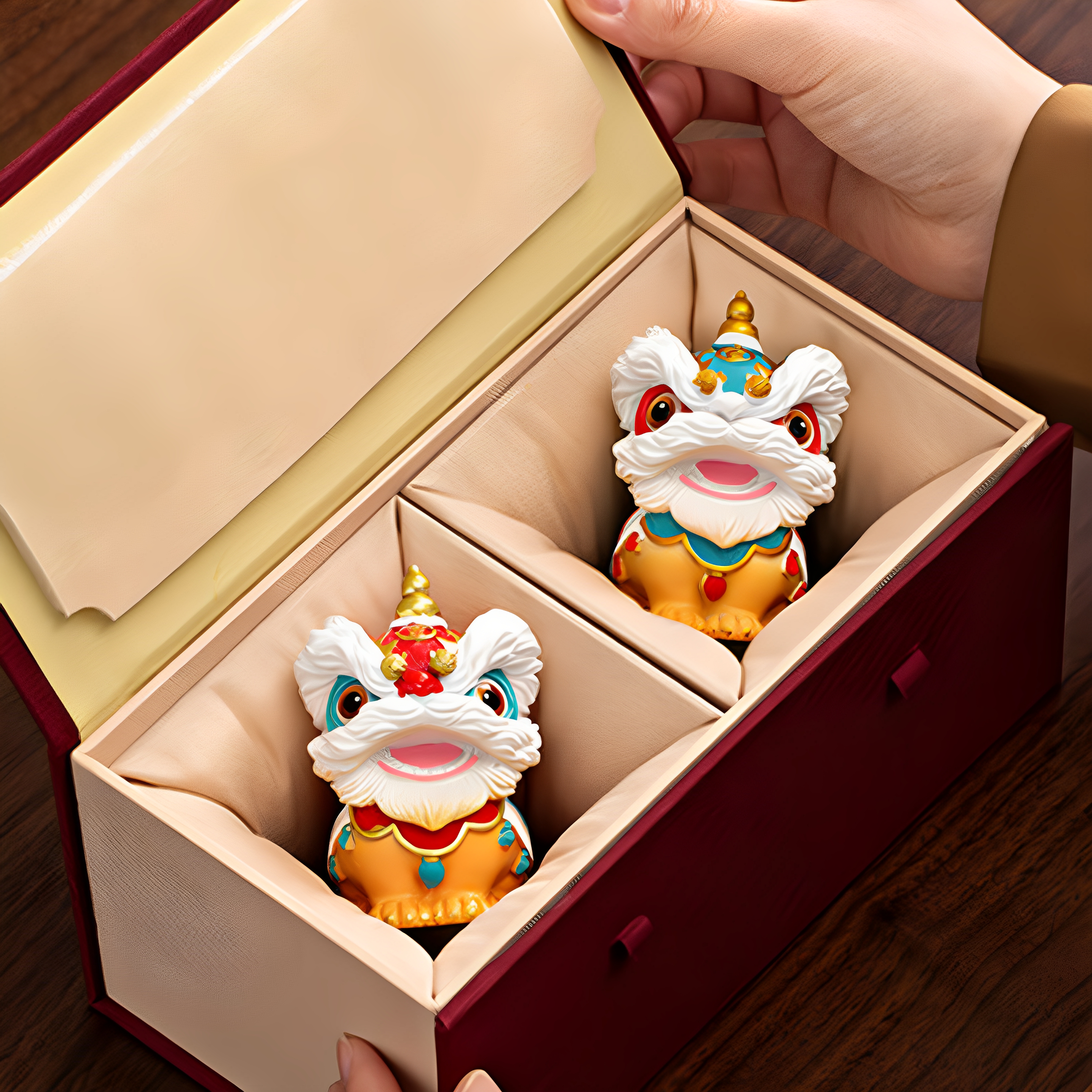 生日礼物女生国潮醒狮摆件创意礼品套装商务活动年会送客户伴手礼