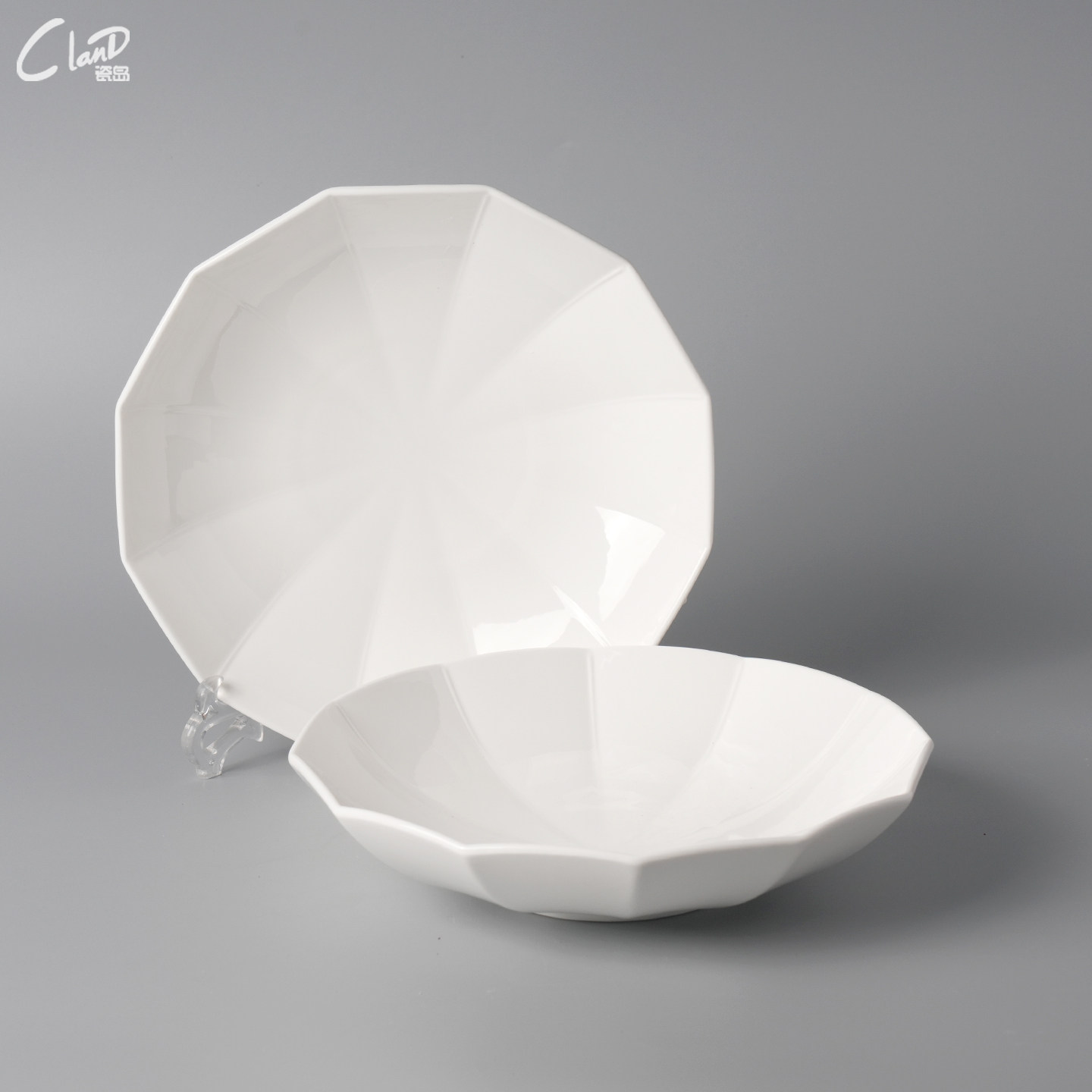 创意简约商用特色菜品宴会酒店白色陶瓷餐具雨伞汤碗餐厅精致盘子,餐饮具,盘,淘宝优惠券,粉丝福利购,淘宝优惠卷