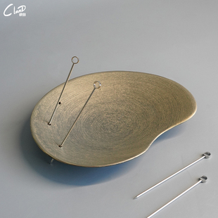 高级餐厅复古陶瓷异形餐具法餐甜品盘子创意菜盘甜点小奶酪甜食盘