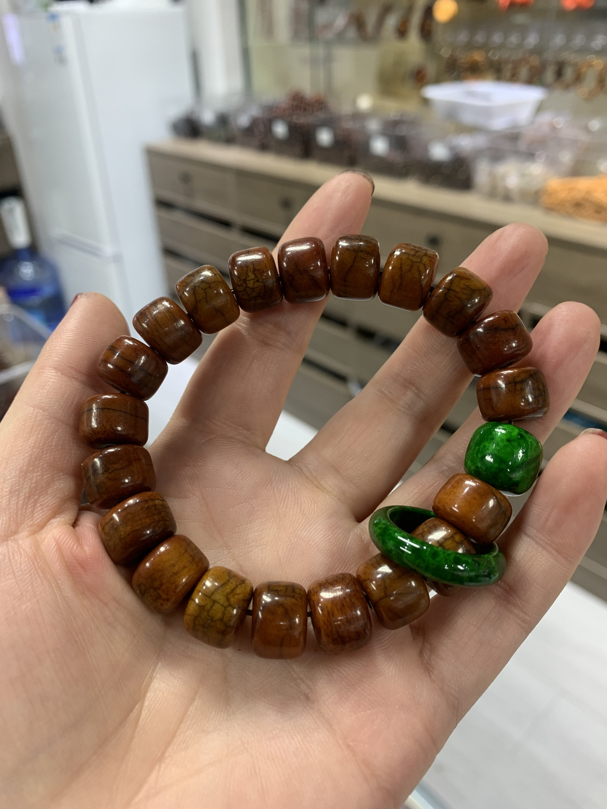 西藏牛骨手串骨藏式精品佛珠牛角手链男女菩提子文玩