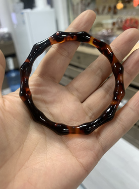 正品 深水瑰甲女士宽版手镯潮流饰品节节高侣素圈手镯