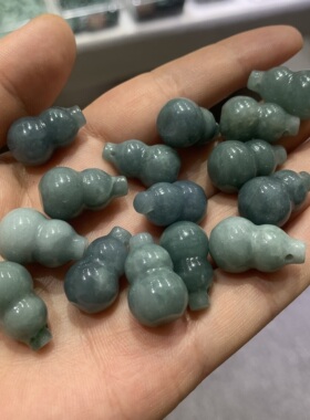 天然翡翠葫芦手工diy配件手链项链配饰时尚饰品珠宝文玩