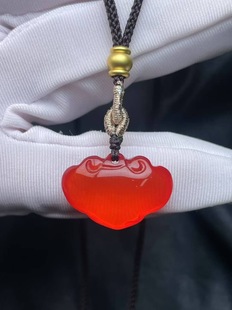 天然保真大青鱼石鱼惊石藏式文玩男女同款成品吊坠平安锁