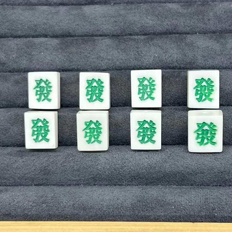 高瓷驼骨配件藏式文玩佛珠手串红中发财diy配饰阿呆卡子鱼骨散珠