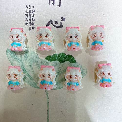 鹿角根付女孩手工diy配件手链串珠手绳挂件项链文玩手串配饰品