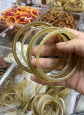 羊角手镯叮当镯镯子女首饰民族风饰品保健养生礼物天然手镯