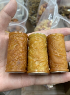 藏传回流骆驼骨雕刻手把件纯手工编织手搓绳挂饰藏式复古文玩坠子