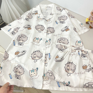 夏季 短裤 第五人格睡衣女款 云朵棉短袖 家居服 套装 可爱入殓师二次元
