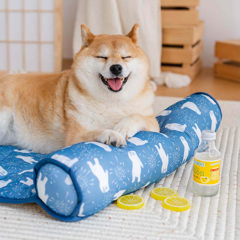 狗窝夏季冰垫凉垫凉窝凉感垫冰窝狗睡觉凉席下巴垫小中大型犬柴犬