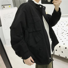 潮流百搭衣服 上衣外套男士 秋装 韩版 夹克宽松2019新款 春秋工装 秋季
