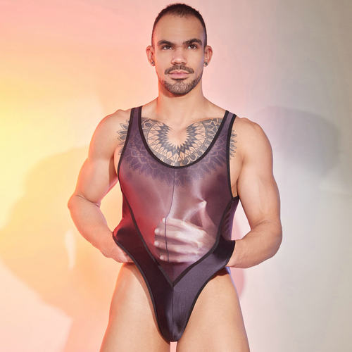 男生紧身连体衣运动衣弹力塑身