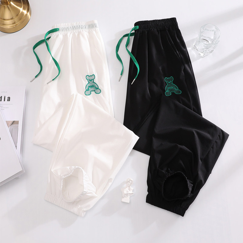 女童休闲防蚊裤夏装儿童长裤子韩版洋气女孩宽松夏季中大童冰丝裤