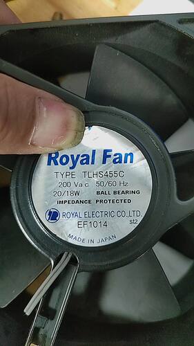 全新日本ROYALFAN TYPE TLHS455C 200V 20/18W 全金属 耐高温风扇