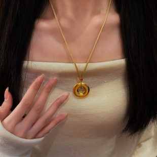 古法沙金吊坠挂绳项链绳子挂件绳子细绳简约耐用百搭款