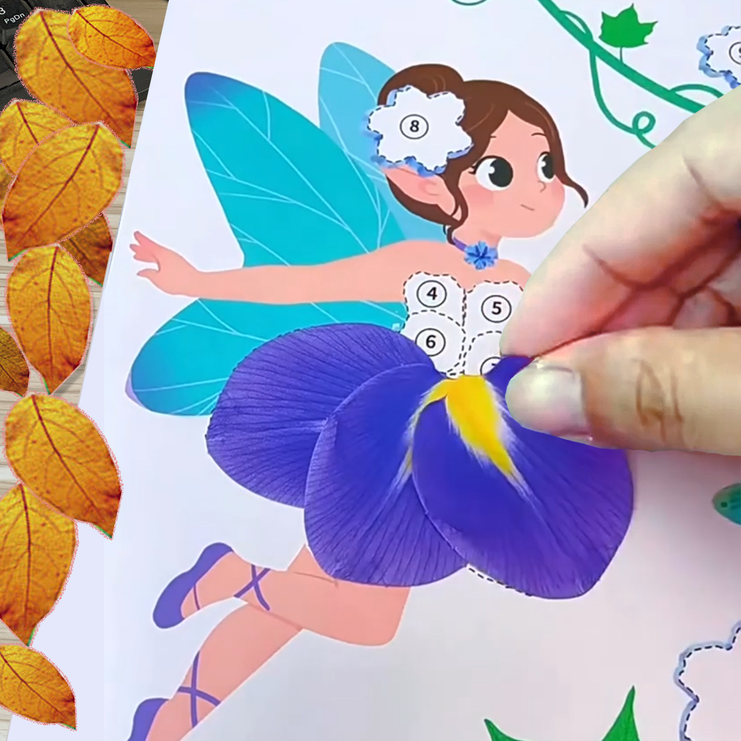 创意树叶花艺画儿童免裁剪diy手工制作材料粘贴纸送同学朋友礼物,玩具/童车/益智/积木/模型,手工创意粘贴类,淘宝优惠券,粉丝福利购,淘宝优惠卷