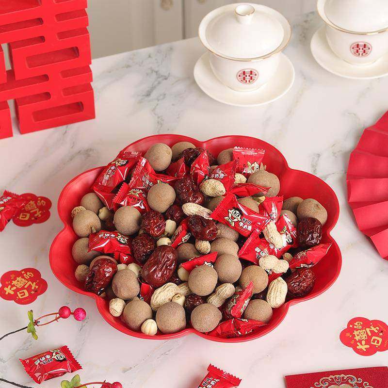 2026款婚庆果盘家用干果盘子结婚红塑料喜茶糖瓜子中式婚礼用品色,节庆用品/礼品,陪嫁用品套装,淘宝优惠券,粉丝福利购,淘宝优惠卷