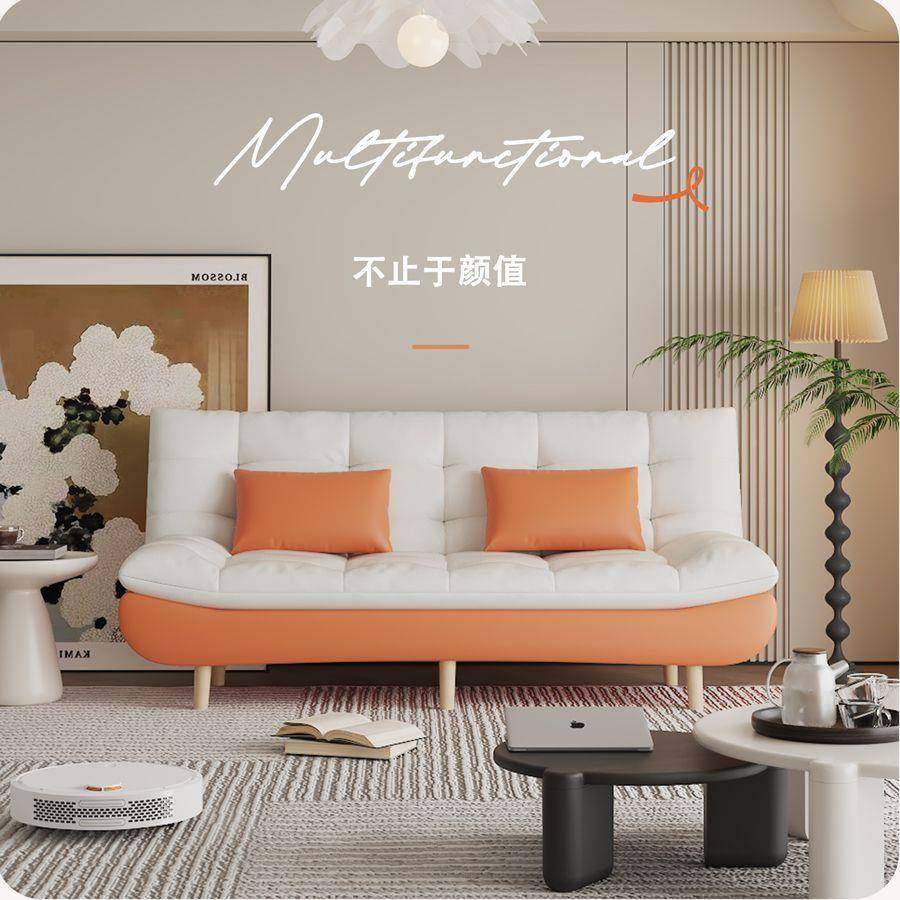 新款出租房2屋帆船猫爪皮沙发沙床厅可折叠两用0发25新款客小户型,住宅家具,沙发床,淘宝优惠券,粉丝福利购,淘宝优惠卷