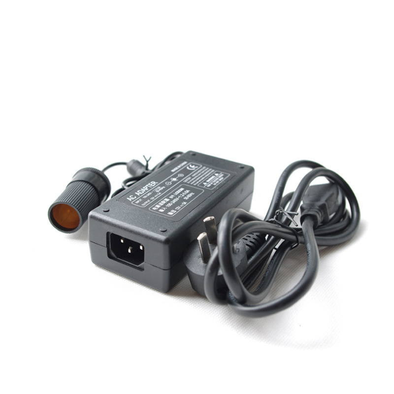 便携式电源转换器车载220V转12V5A点烟器插头适配器车用转家用