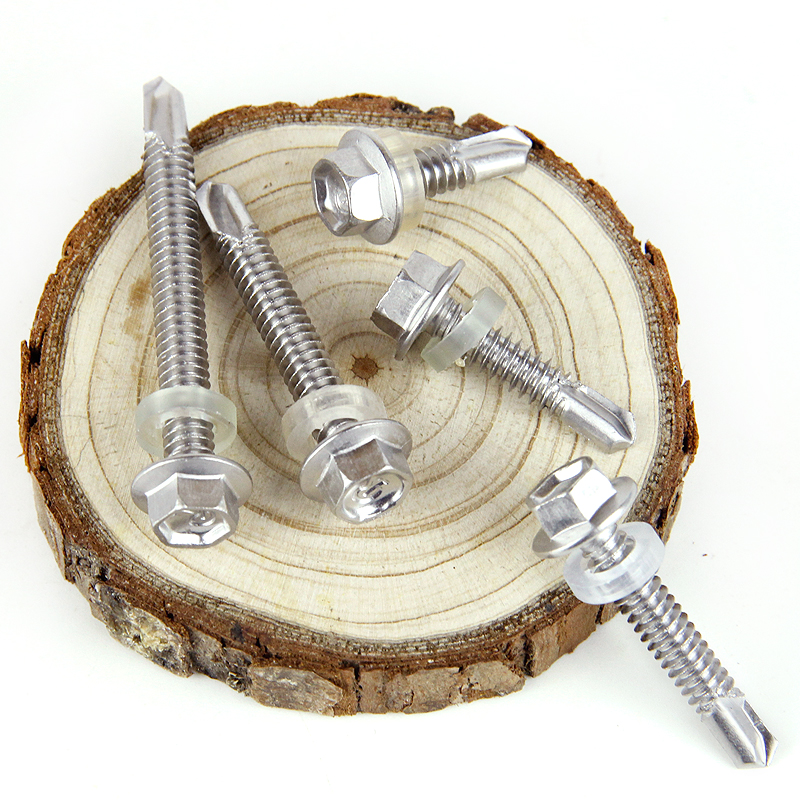 410不锈钢外六角钻尾螺丝燕尾钉自钻螺钉钻铁皮彩钢瓦自攻M5-M6.3