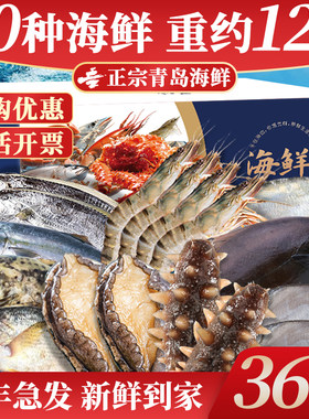 【海鲜礼盒】含海参鲍鱼青岛特产