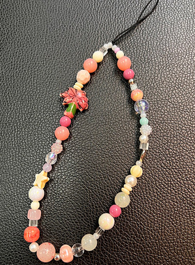 ins椰子树手机链可爱挂件手机壳ccd相机链条清新便携挂绳女风百搭