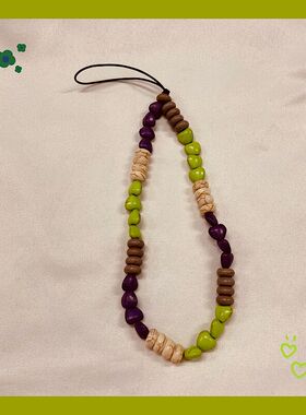 ins风石头可爱百搭链挂件撞色ccd挂件小众高级感相机挂件