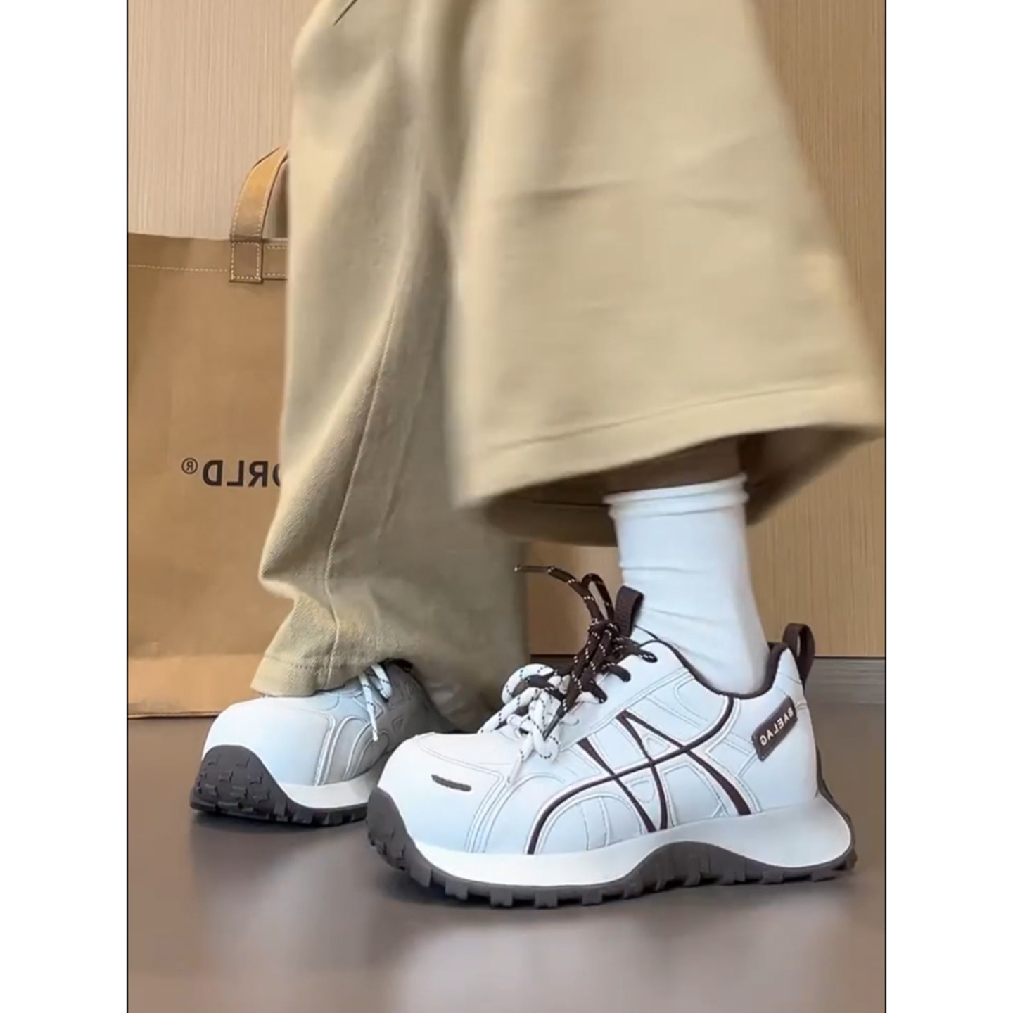 巨好看厚底加绒老爹鞋休闲运动鞋