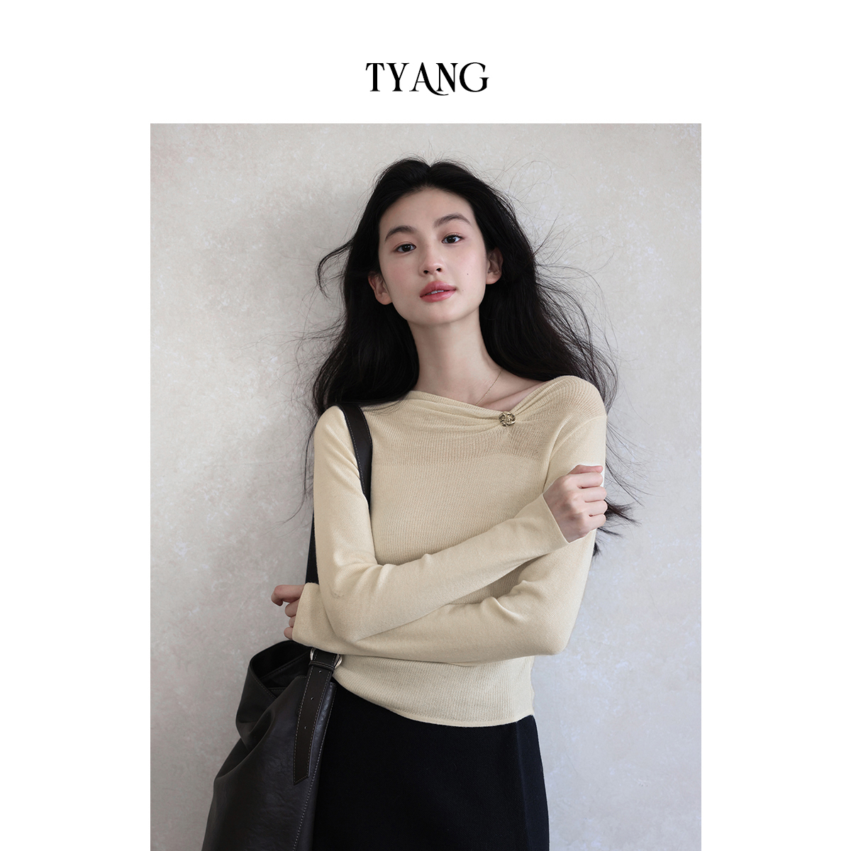 斜肩新中式国风上衣TYANG