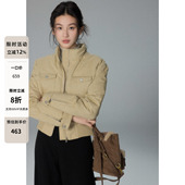 加厚立领羽绒服女冬小个子收腰外套 90白鸭绒短款 贰羊设计 亦禾