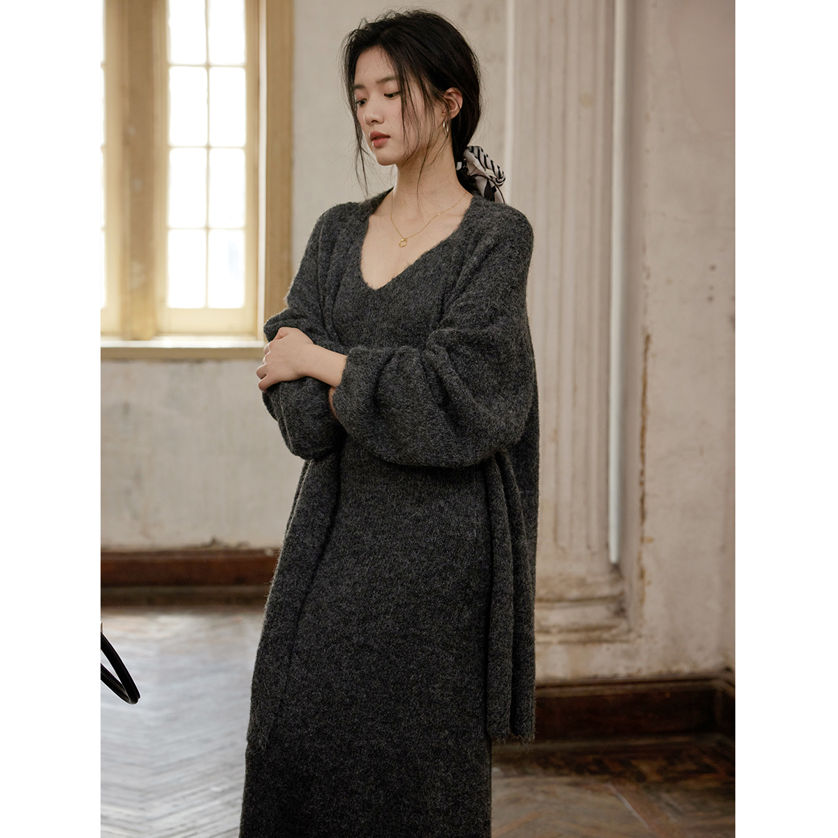 贰羊设计国风新中式吊带开衫