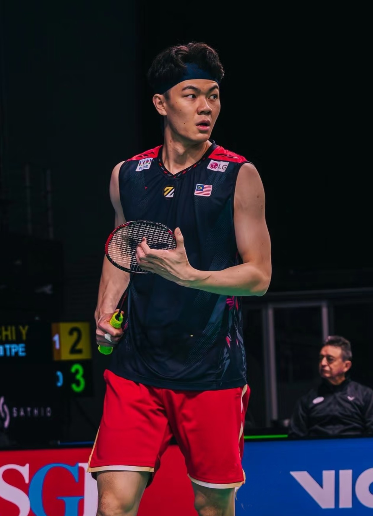 李梓嘉大赛服羽毛球服龙头同款无袖短袖男款速干运动训练团购定制