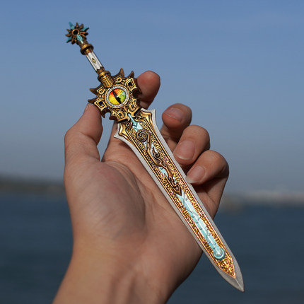 微型刀剑模型金属武器玩具男孩刀剑摆件送男孩生日礼物铁未开刃