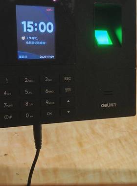 议价-得力34521人脸指纹考勤机签到器大容量人