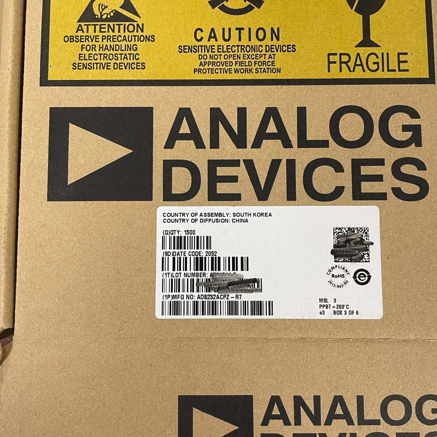 议价-原装正品 AD8232ACPZ-R7 WFQFN-20 单导