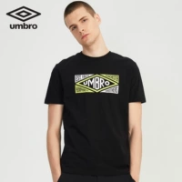 UMBRO Ô 2019 Mùa hè Mới dành cho nam Thời trang Mẫu biến dạng chữ Áo phông thể thao ngắn tay - Áo phông thể thao áo ba lỗ tập gym