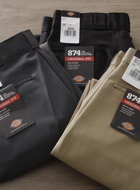 现货Dickies 874工装裤休闲滑板嘻哈直筒宽松混纺长裤 Jennie同款