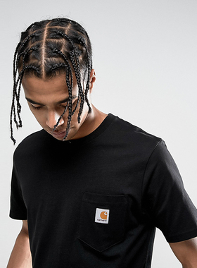 Carhartt K87 卡哈特短袖男口袋T恤简约百搭纯棉宽松潮流欧美潮牌