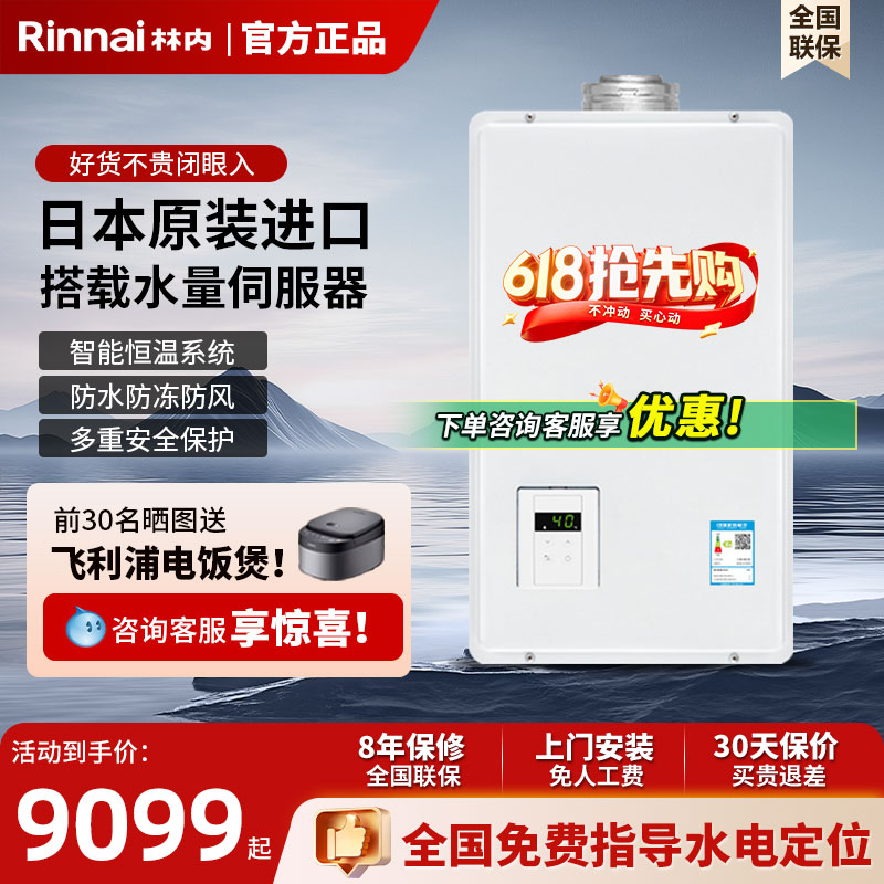 林内24平衡式燃气热水器官方正品