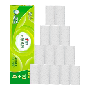 【天猫u先】心相印云感无芯卷纸家用卫生纸卷筒纸120g14卷纸单提