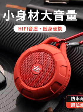 朗琴T350蓝牙音箱迷你小型随身播放器可插卡户外便携式无线小音响