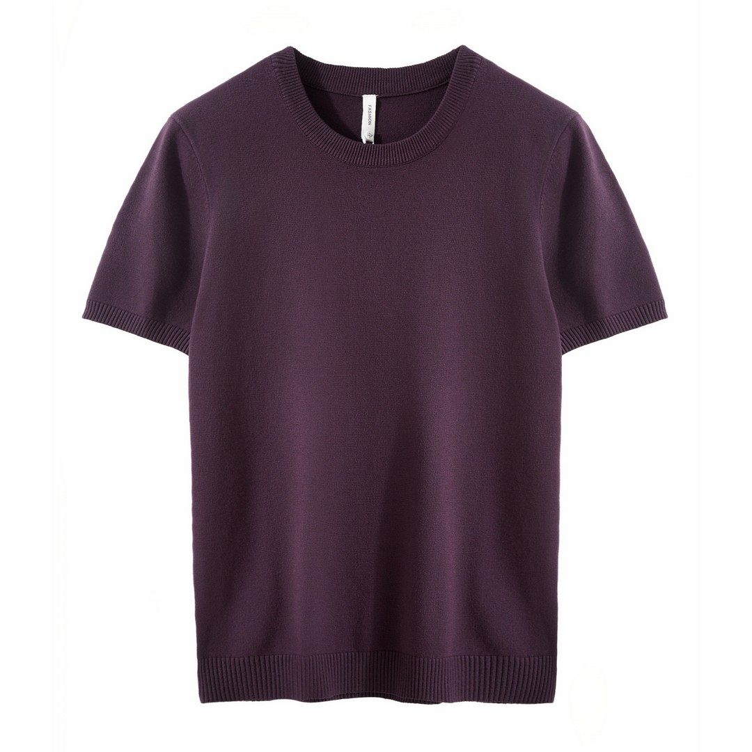 男士短袖毛衣休闲针织T恤圆领纯色轻薄打底简约通勤轻熟,男装,羊绒套衫,淘宝优惠券,粉丝福利购,淘宝优惠卷