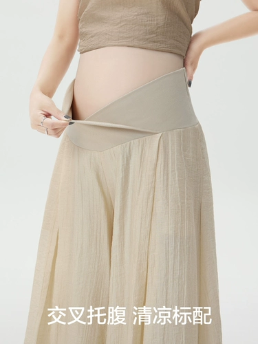 Летняя юбка в складку, длинная юбка, летняя одежда, подходит для подростков, А-силуэт