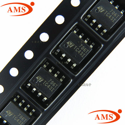 STM706TM6F 丝印：706T SOP-8贴片 监控器芯片 ST/意法 STM706T