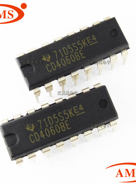 CD4060BE CD4060B 直插DIP-16 数字逻辑IC芯片 TI/德州 全新现货