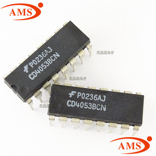 CD4053BCN CD4053B 直插DIP-16 三组二路模拟开关 全新现货