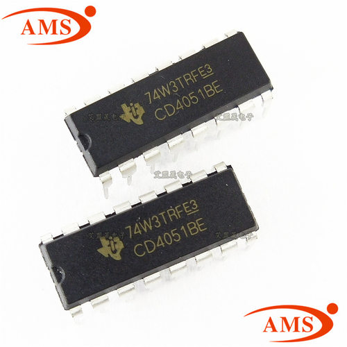CD4051BE CD4051 直插DIP-16 八选一模拟开关 逻辑IC 全新现货