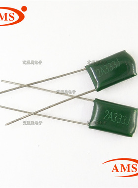2A333J 0.033UF 33NF CL11绿色涤纶电容 全新正品现货  100V333J