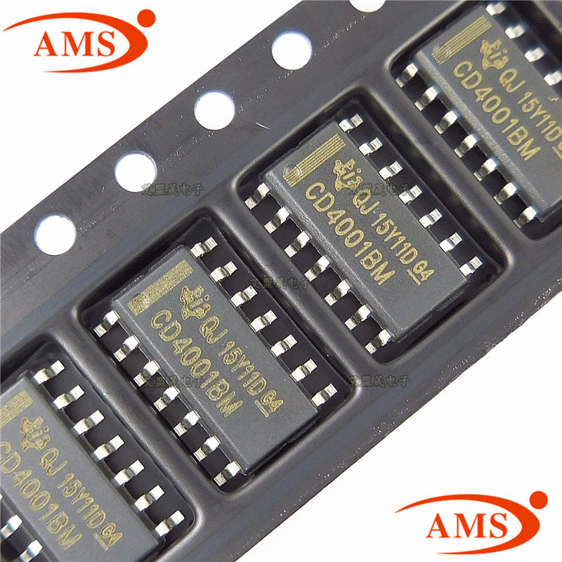 CD4001BM CD4001B 贴片SOP-14 四2输入或非门 TI/德州 全新现货