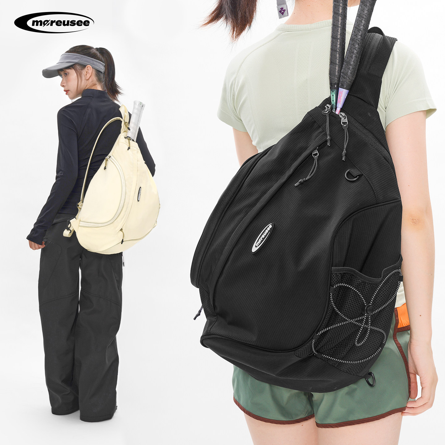 木与石网球包羽毛球包双肩包女款高颜值大容量斜挎包男款专用包